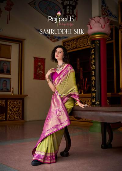 SAMRUDDHI SILK BY RAJPATH FABRIC DESIGNER BANARSI SILK SAREES WHOLESALER IN INDIA